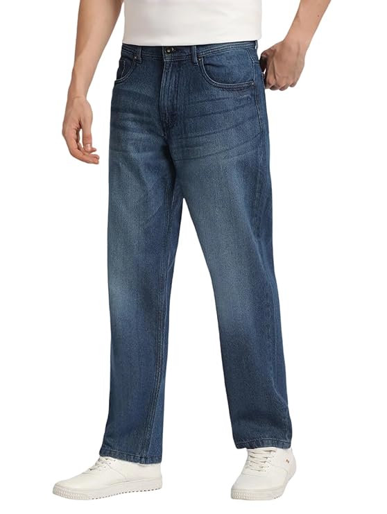 Texturetwist brand-Denim London Hills Men's Relaxed Fit Mid Rise Jeans